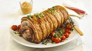 Roasted pork loin rolled with stuffing recipe