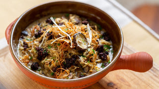 Mushroom Risotto with a Clonakilty Black Pudding Crumb