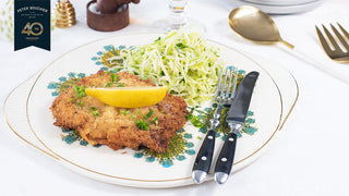 Veal Schnitzel with Bavarian Coleslaw